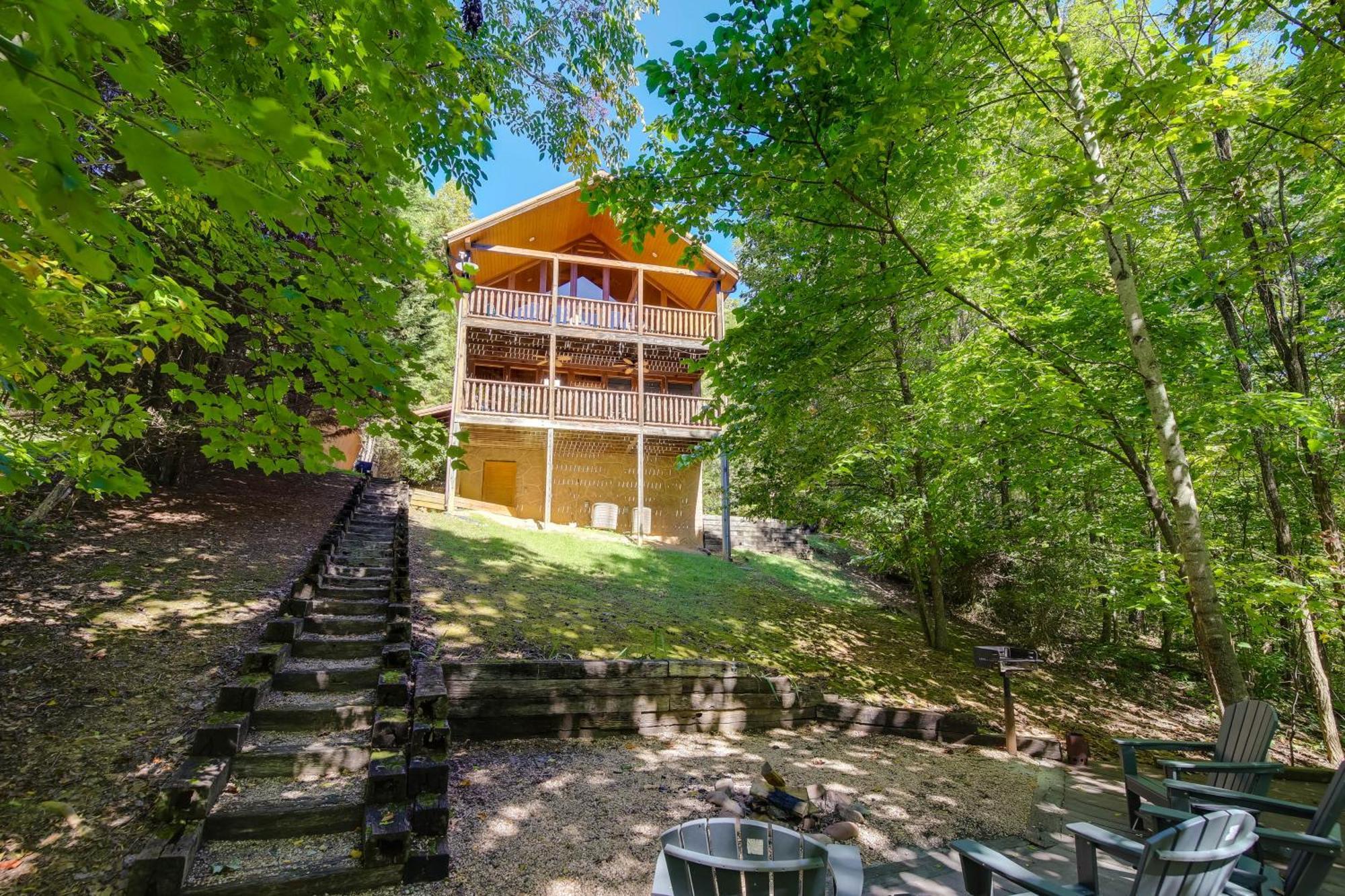 Secluded And Wooded Wears Valley Cabin With Fire Pit! Sevierville Exterior foto